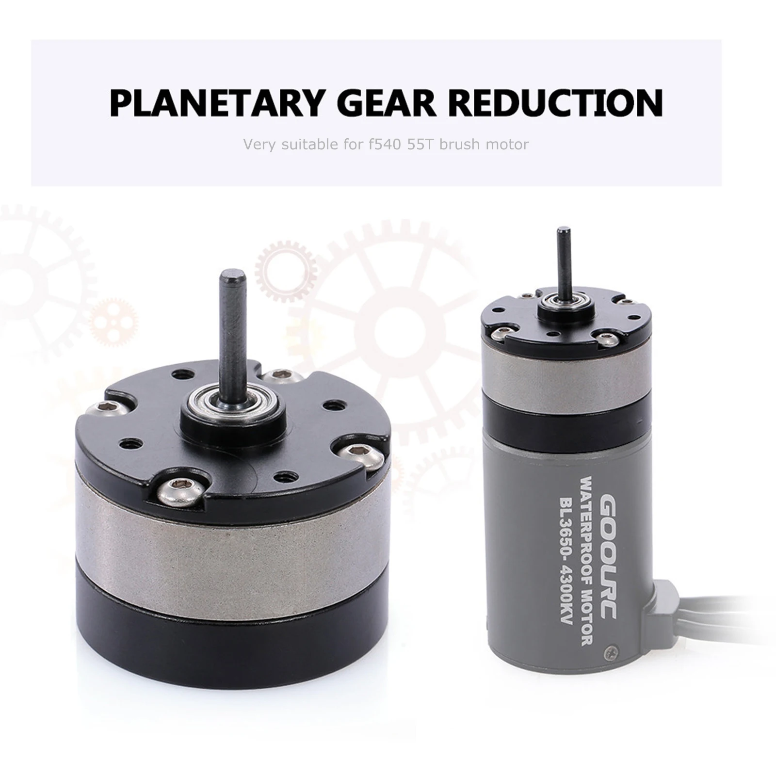 

RC Universal Car 1/3 Metal Reduction Planetary Gearbox with Bracket Motor Gearbox Suitable for 1/10 D90 D110 Axial SCX10 Vehicle