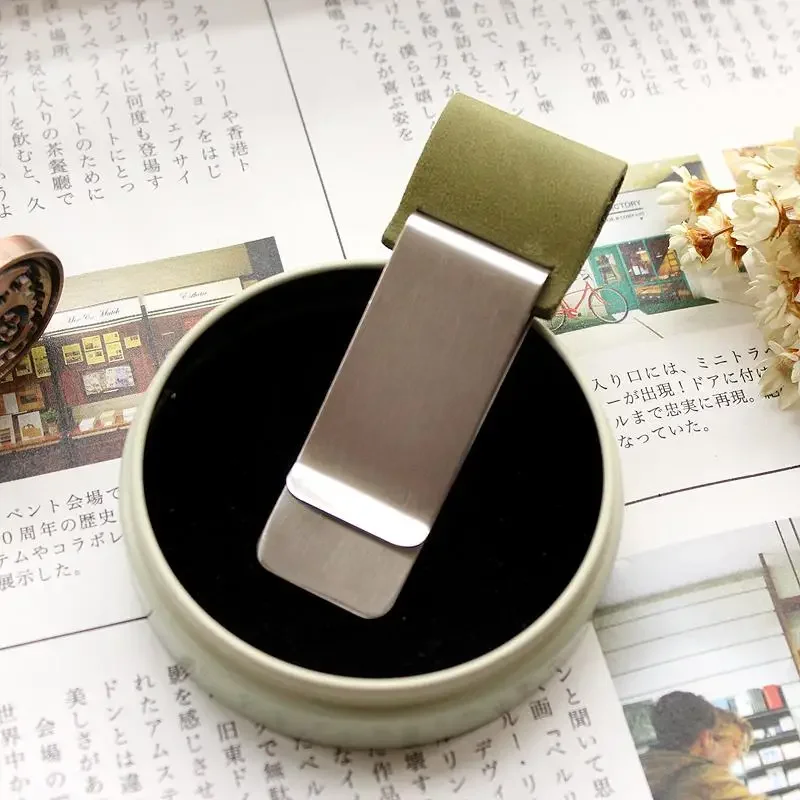 

Fromthenon оливково-зеленый дорожный блокнот из воловьей кожи