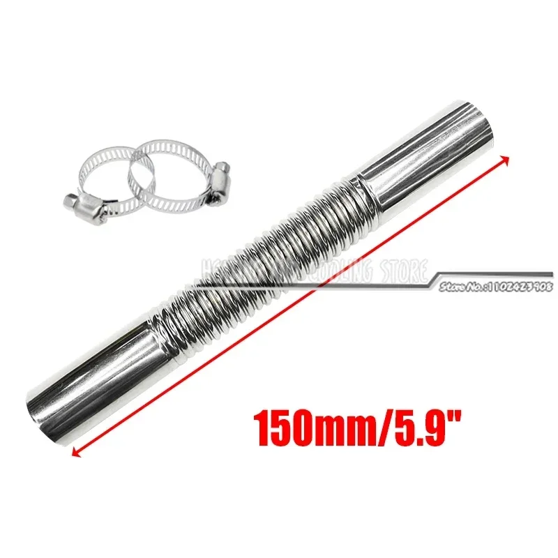 

15 см/20 см выхлопная труба, автомобильные аксессуары, коленчатый разъем, дизельный обогреватель с 2 зажимами для Eberspacher Webasto