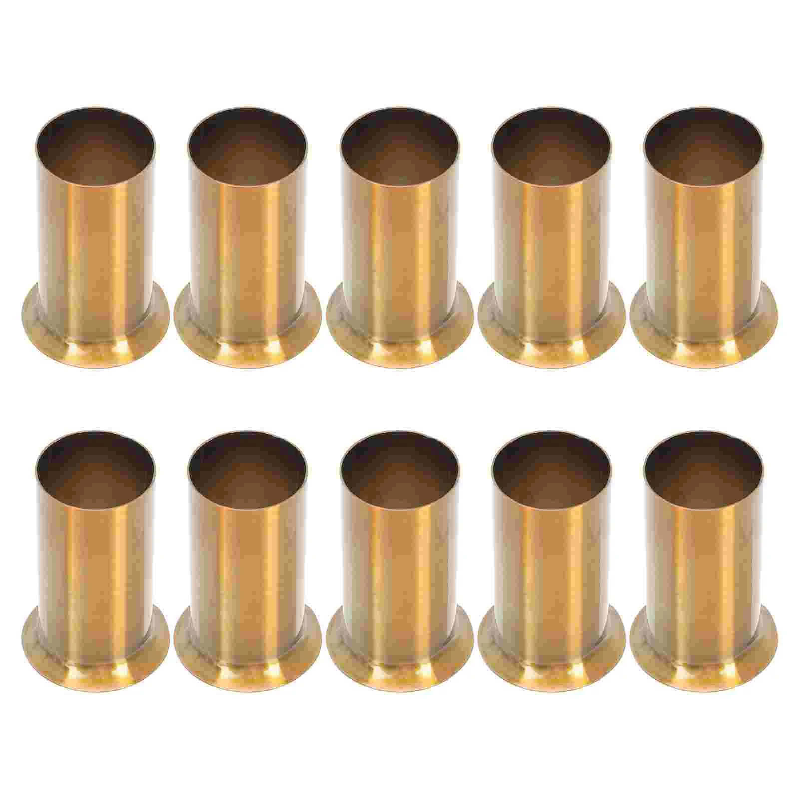 

10 Pcs Socket Lighting Parts Flanging Sleeve Chandelier Ceiling Decor Seat Cover Iron Candelabra Base Hanging Lamp Shade