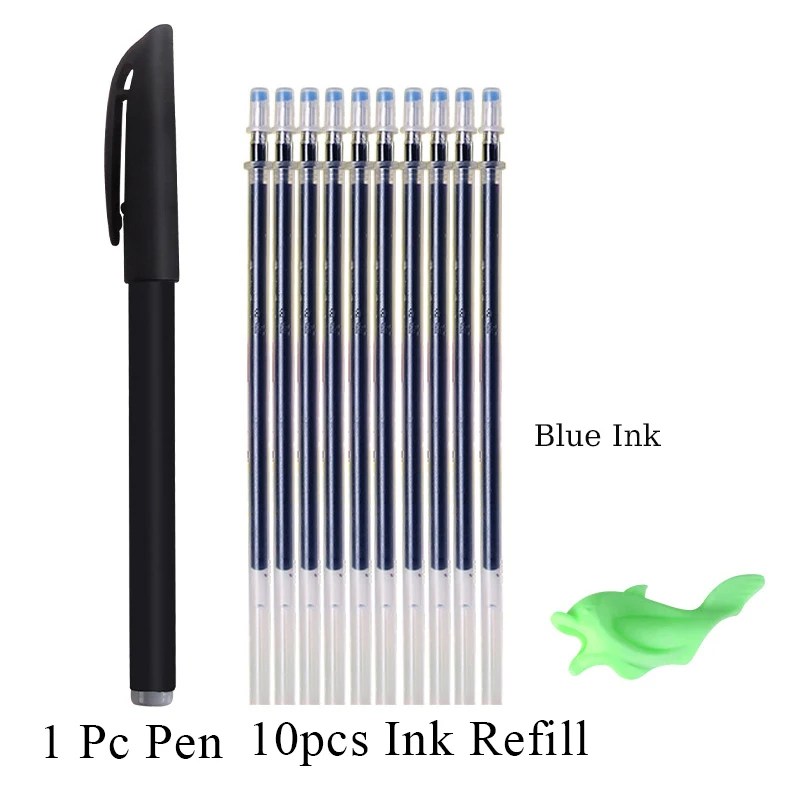 

Автоматическая ручка с исчезающим эффектом, набор для заправки ручек для практики рукописного ввода, невидимые синие чернила, волшебные ручки, инструмент для письма