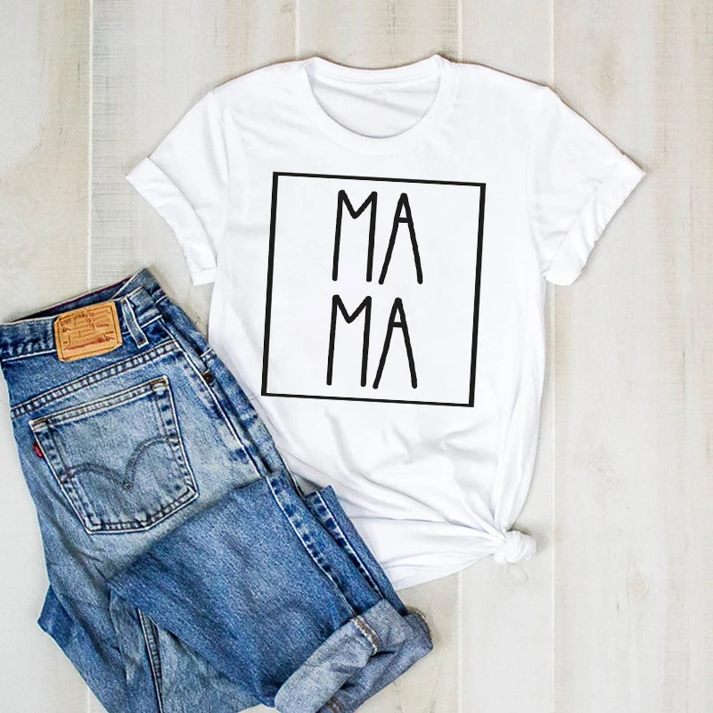 

Women Print Lady Simple Mom Life Mama Bear Mother Graphic T Ladies Clothes Tee Female Top Tshirt Womens Shirt Clothing T-shirt