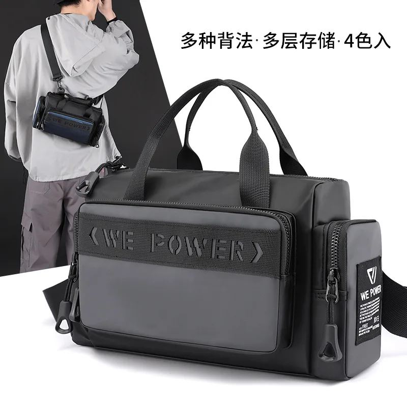 The New men's Fashion Single Shoulder Bag Portable Oblique Satchel Outdoor Sports Messenger Bag Business Briefcase