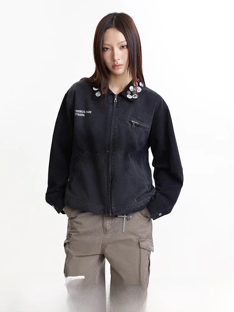 Madeextreme American Street High Sense осенняя новая мужская и женская куртка со значком Детройт