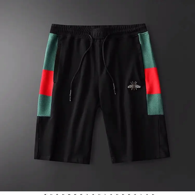 Clothes for men Summer Short Sleeve Shorts Sportswear Suit Fashion Casual Loose Embroidery Printed Two-Piece Set