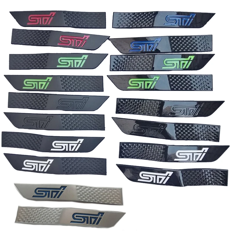 

Наклейки на боковые эмблемы крыльев автомобиля из АБС-пластика, 2 шт., значок, наклейки для Subaru 2015-2018 Impreza STI, логотип WRX, аксессуары для модернизации автомобиля