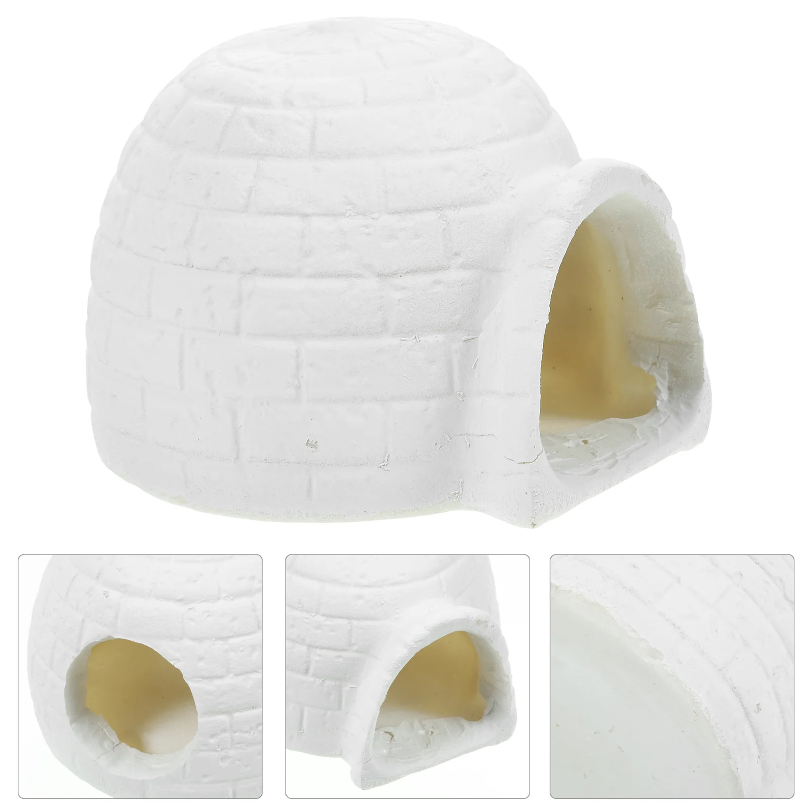 

Simulation Igloo Ice House Craft Ornament Picture Decorations Home Toy Kids Figures Figurines Models Cartoon
