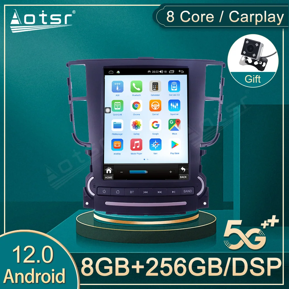 

Android 12 мультимедийный радиоплеер для Honda Acura TL 2006 2007 2008 2009 2010 2011 2012 2013 2014 2015-2018 GPS Navi Head Unit