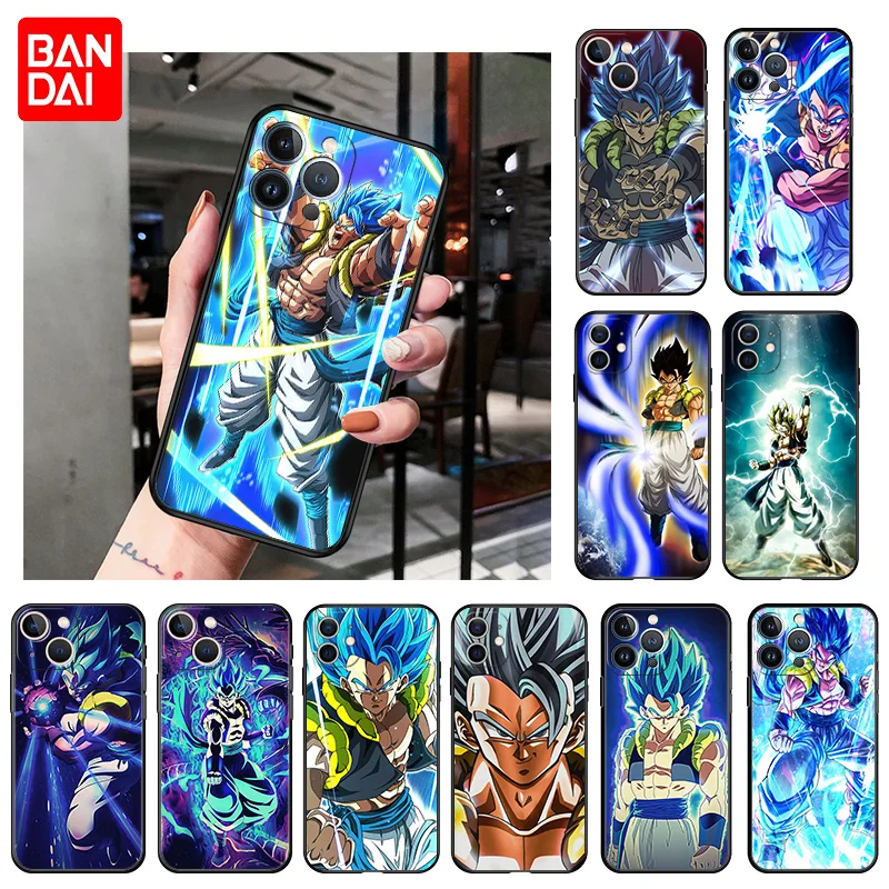

Cartoon Gogeta Dragon Ball Silicone Phone Case For iPhone 13 12 11 Pro XS Max XR SE X 12 Mini 8 7 Plus Luxury Soft Black Cover
