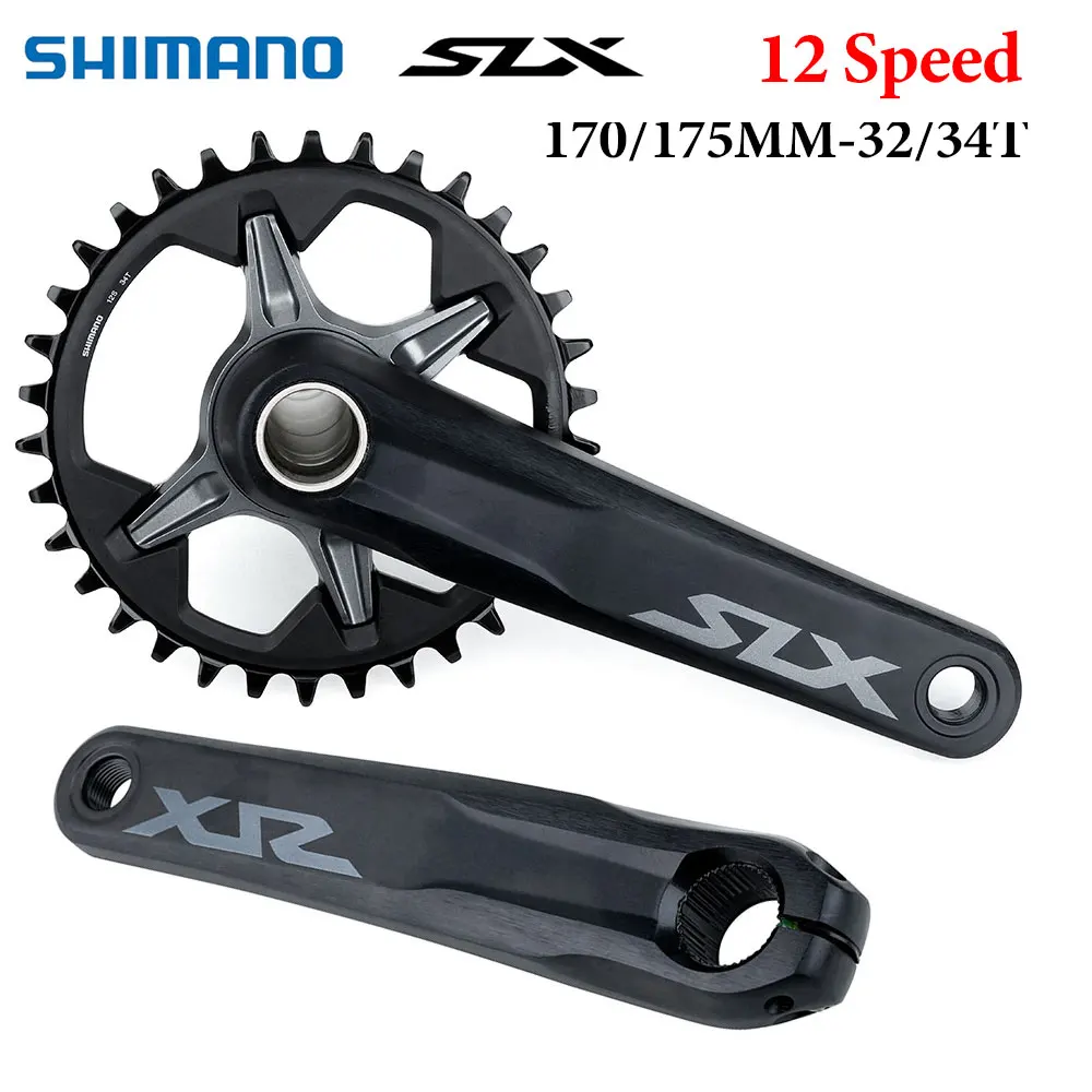 

Shimano SLX M7100 кривошипная система, 12 Скоростей, горный велосипед, фотоколесо 32T 34T с нижней частью BB52 для 12 В, фотодетали