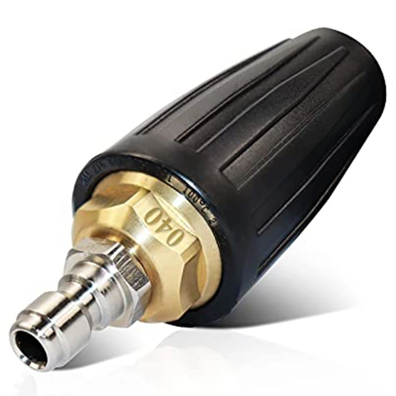 

BMDT-Pressure Washer Rotating Turbo Nozzle,4.0 Orifice With 1/4Inch Quick Connect For Cleaning Brick Concrete