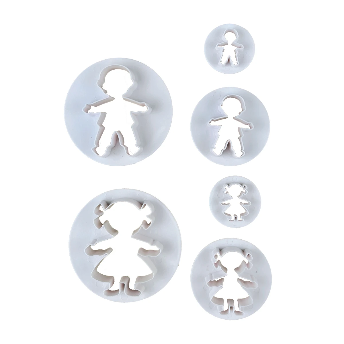 

Cake Decoration Kitchen Pastry Cupcake Biscuits Baking Tools Supply 3Pcs/Set Children Boys and Girls Cookie Printing Mould