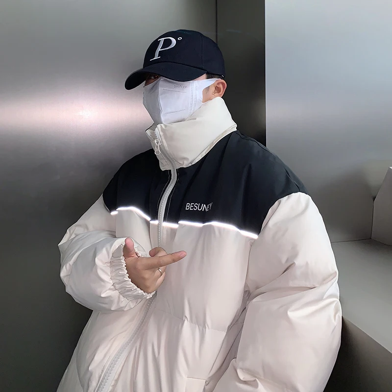 Mens Winter Jackets 2022 Luxury On Party Stand Collar Thick Warm Outwear Cats