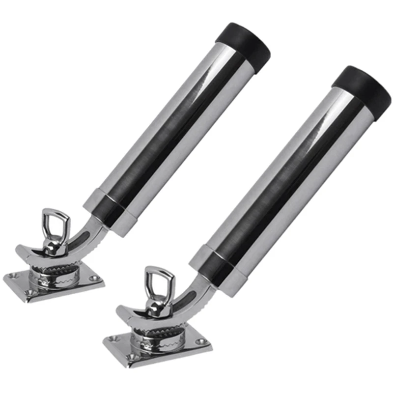 

Quality 2 Pcs Sea Fishing Supplies Marine Fishing Rod Holder 9 Inch Adjustable Rod Holder Length 23Cm For Marine Boat Yacht Boat