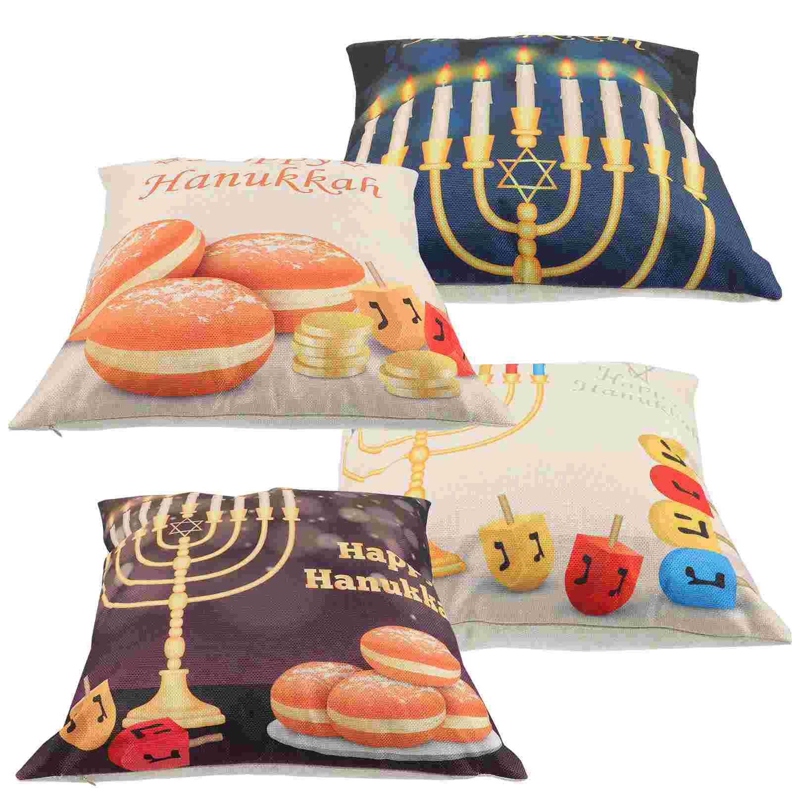 

4pcs Traditional Decorative Pillow Cover Cushion Cover Pillowcase Throw Pillow Cover Household Pillow Accessory