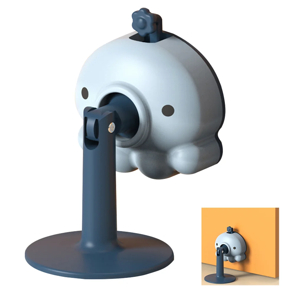 

Door Stopperstop Knob Holder Floorwall Doorstop Catch Wind Buffersliding Safety Protector Block Mounted Bedroom Free Punch