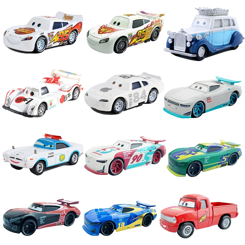 

Cars Disney Pixar Movie Metal Diecast craft Toy Lightning McQueen Jackson Storm Ramirez Mater mini Car 3 2 Boy kids Birthday Gif