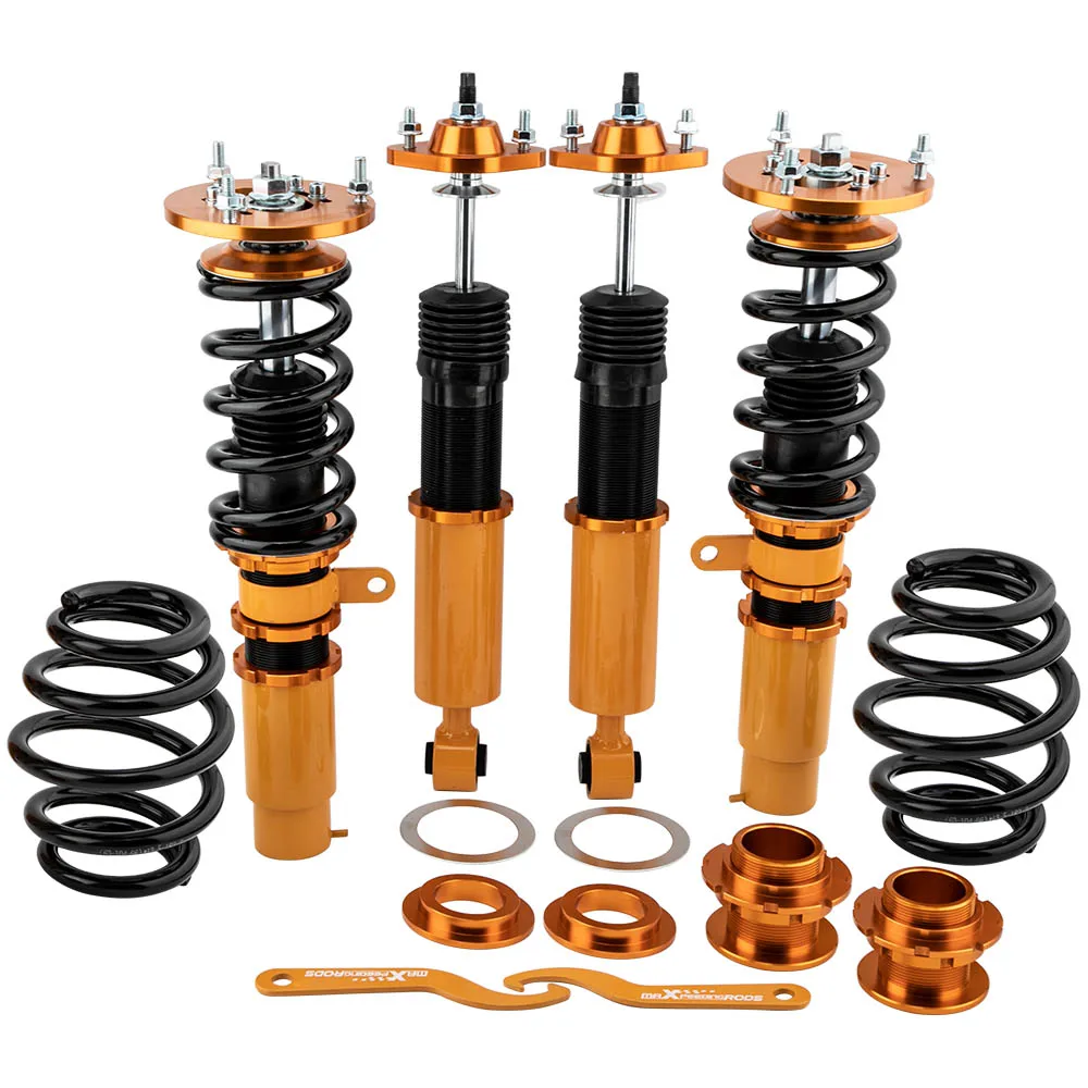 Racing Coilover Shock Struts Kit For BMW E46 323i 325i 320i 328i Coilovers 98-06 Adjustable Height Coilovers Suspensions