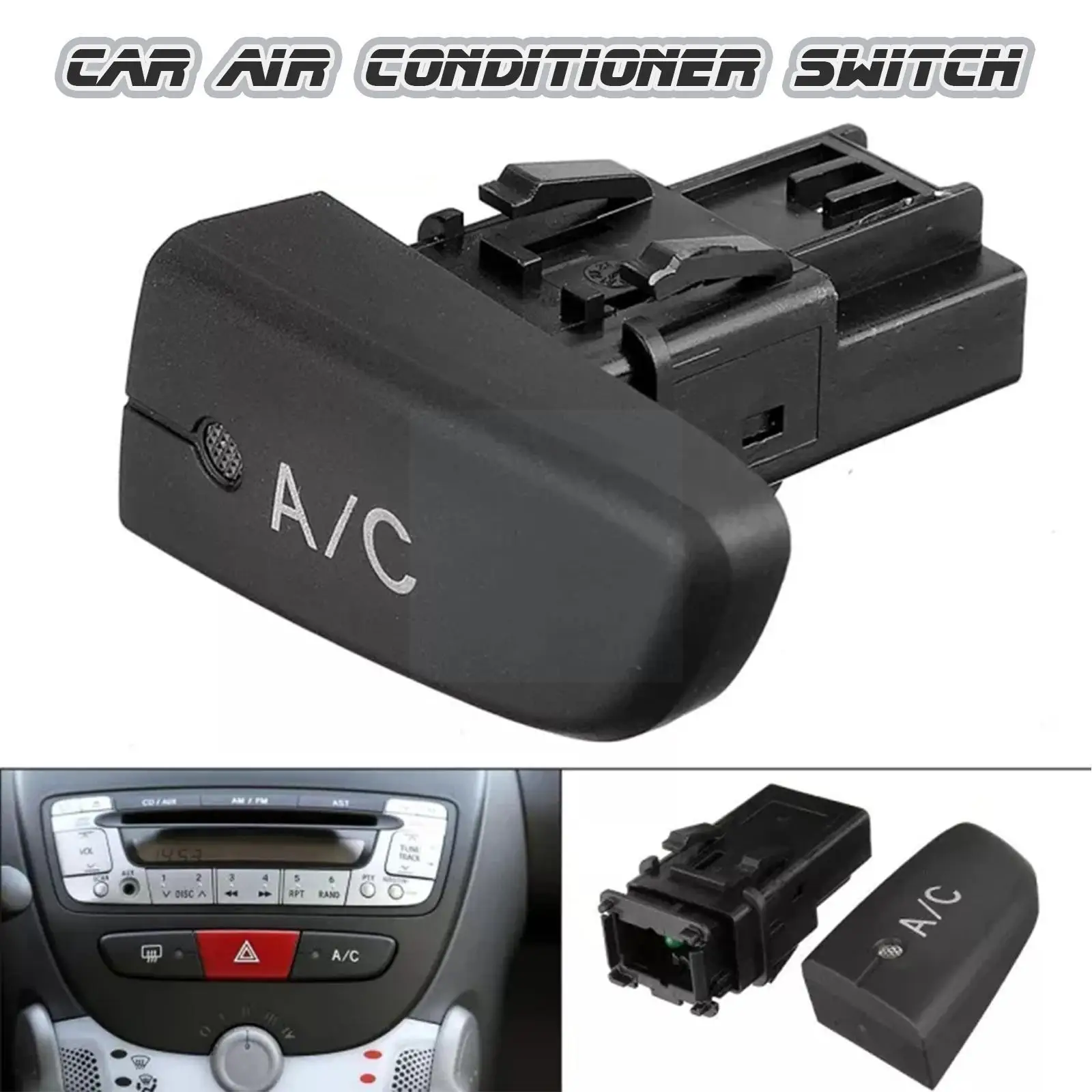 

New Air Conditioning AC Switch Push Button With 6554KX Air Condition Switch Button Fit for Citroen C1 2005 -2014 Car St Y7Z9