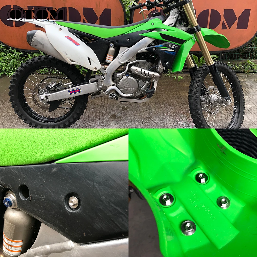 Для KAWASAKI KX125 KX250F KX450F KLX250R KLX450R мотоциклетные винты обтекатель болты корпус гайки