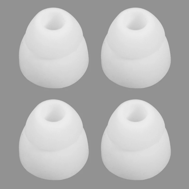 

Replacement Double Flange Ear Tips Earbuds Silicone Pads For In Ear Headphones In-Ear Hole 4.5mm