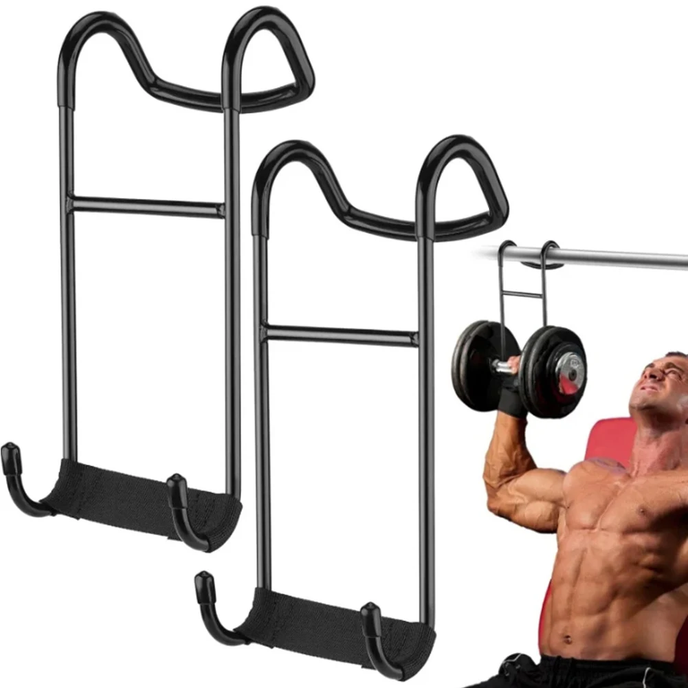 2pcs Dumbbell Spotter Hooks Hangers 250 Lbs Load Capacity Heavy Duty Power Dumbbells Rack Attachments