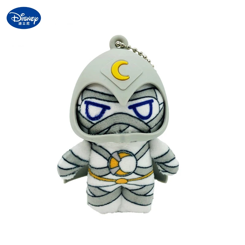 

Disney Marvel Legends Moon Knight Figure Keychain Marc Spector Cute Cartoon Plush Doll Keyring Kawaii Backpack Pendant Gift