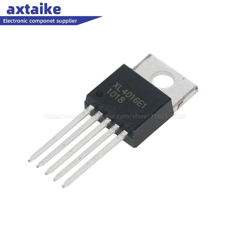 

5PCS XL4016E1 XL4016 TO220-5 DC-DC power supply chip IC 180KHz 40V 12A switch current step-down DIP