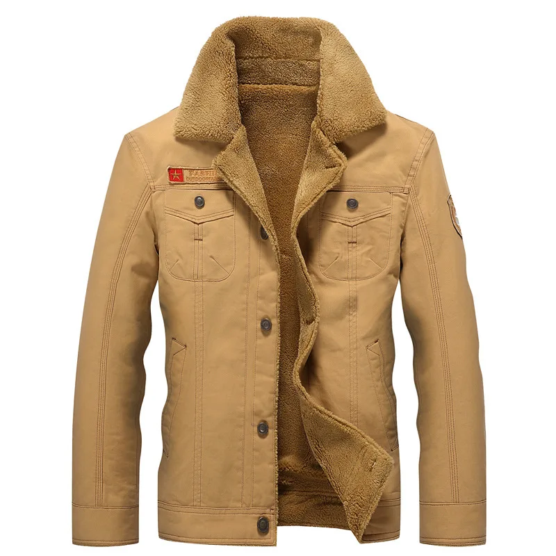 

2023 Winter Jacket Mens Military Fleece Warm jackets Male Fur Collar Coats Army Tactical Jacket Jaqueta Masculina 5XL,PA061