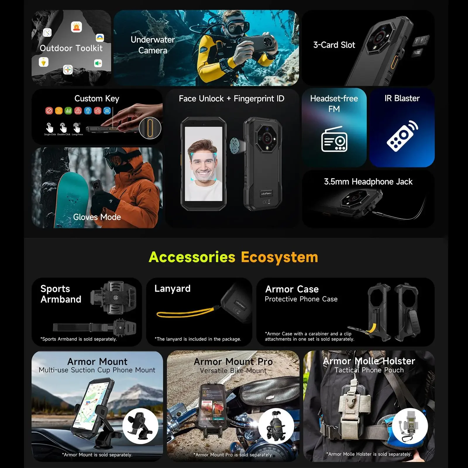 Прочный смартфон Ulefone Armor X32 Pro 5G, Android 14 (art.: 3920d3bd36ac7) - 3920d3bd36ac7