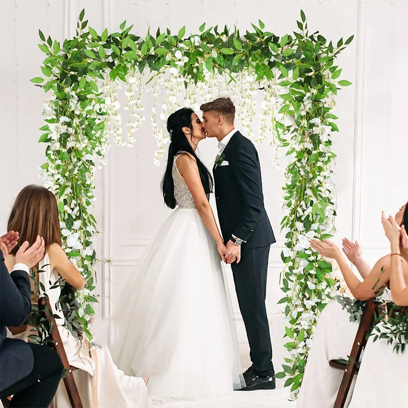 Искусственные цветы глицинии 2 м гирлянда из лозы Шелковый Подвесной цветок для