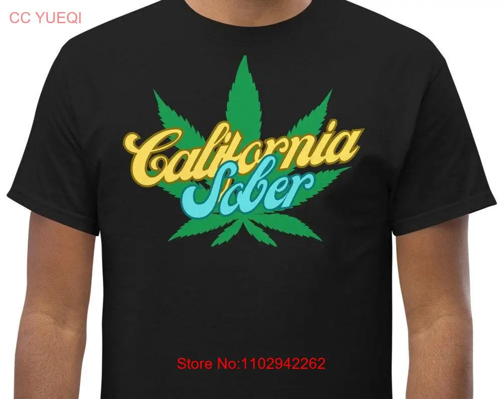 Крутая футболка California Sober Sobriety LA Los Angeles с длинными или короткими рукавами