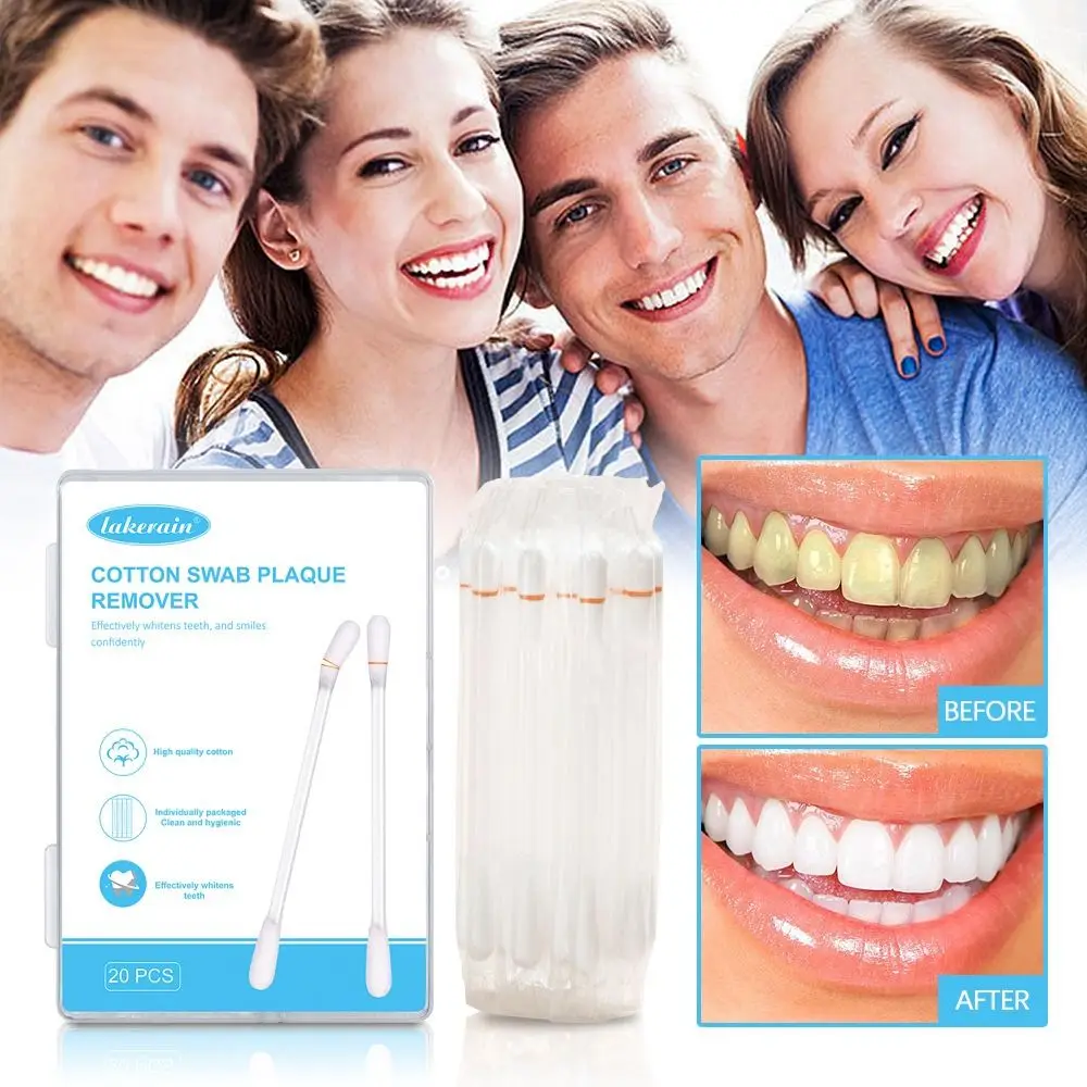 

Double Head Cotton Swabs Coffee Stains Oral Hygiene Oral Care Tool Dental Supplies Teeth Whitening Brighten Tooth Cotton Swabs