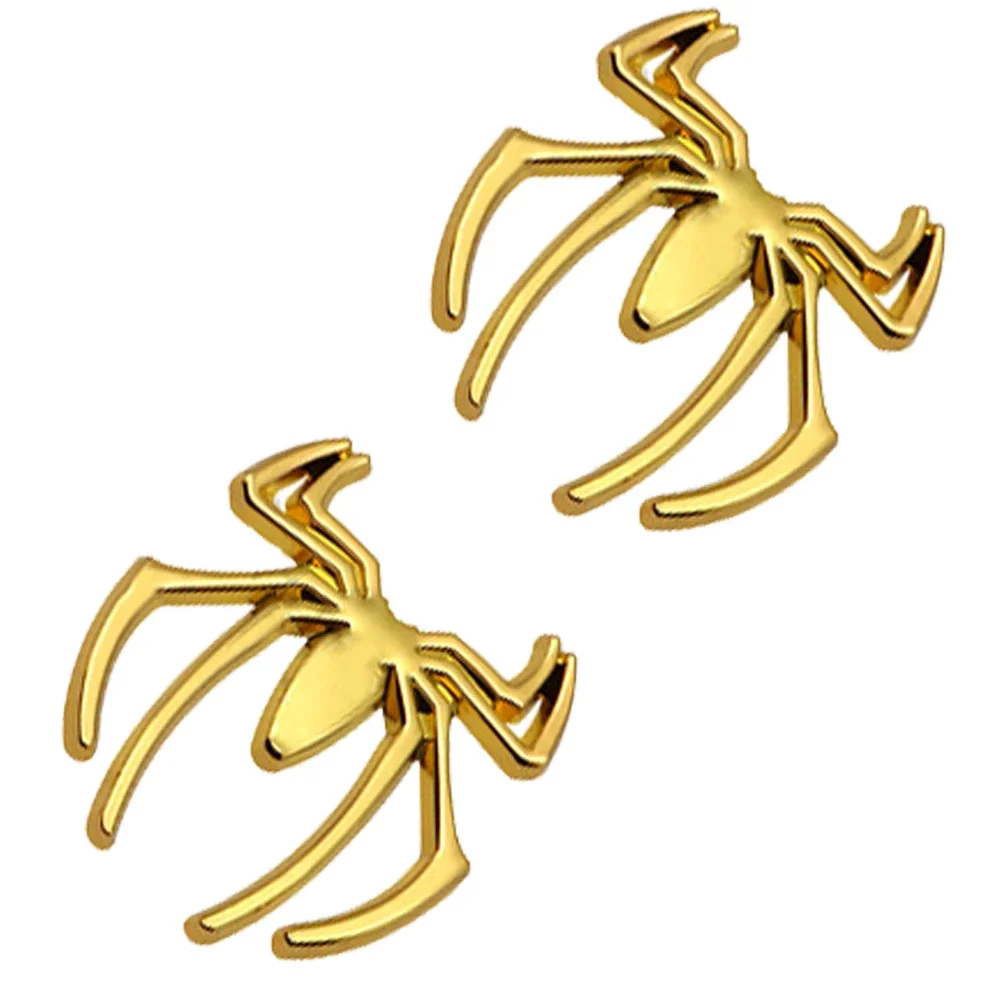 2 шт. автомобильная наклейка с логотипом паука значок на багажник украшение для