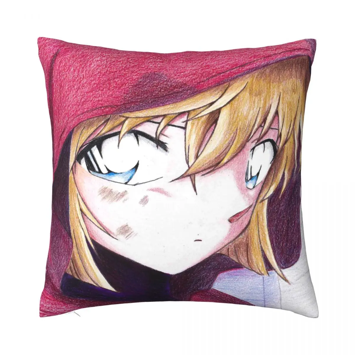 

Detective Conan Haibara Ai Pillowcase Polyester Cushion Cover Decor Japanese Anime Pillow Case Cover Home Dropshipping 45*45cm