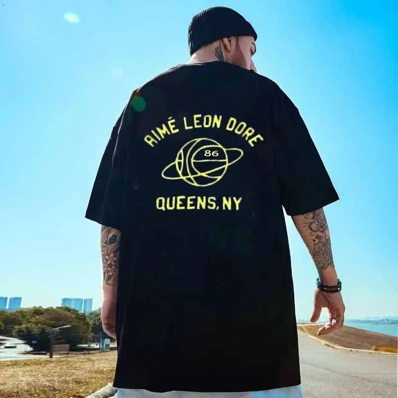 

Aime Leon Dore Tee American Brand Retro Front Back Print 100% Cotton High-Quality Short Sleeve Men Women T-shirt Free Shipping