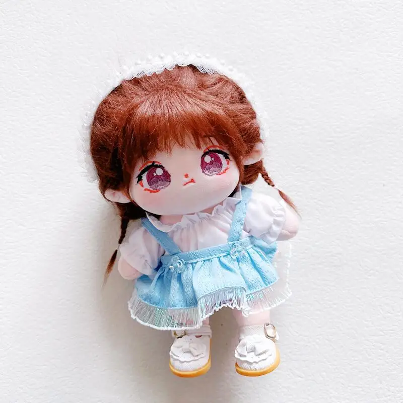 20CM Star Doll Clothes Normal Body Fat Naked Baby Suspender Skirt Costume Dress Up Doll Accessories Kpop EXO Idol Dolls Gift Toy images - 6