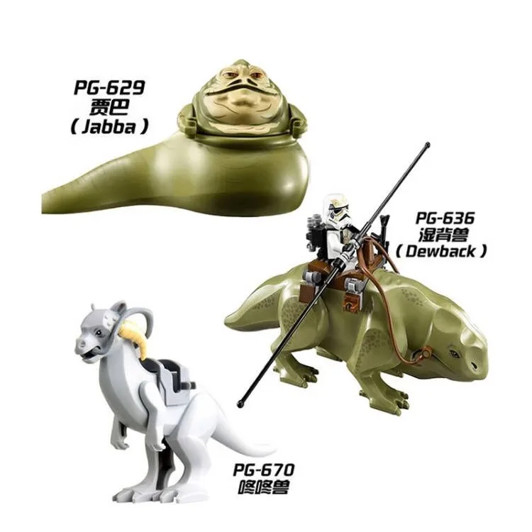 

Compatible with LEGO Mini Building Blocks Star Wars series Dewback Jabba Action Figures Kids Toys New Year's Christmas Gift