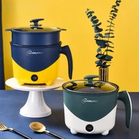 mini electric cooking machine 1 2 people hot pot singledouble layer mini non stick pan multifunction electric rice cooker eu