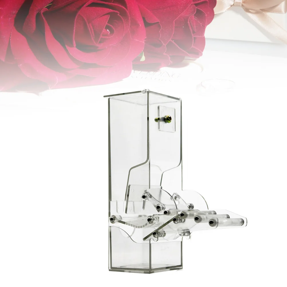 

Automatic Bird Feeder, Bird Container Transparent Cage Accessories for Parrot Pigeons Starling Birds Cages