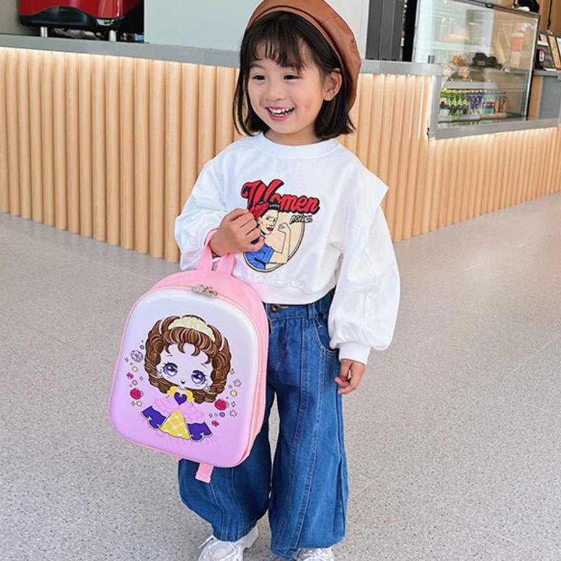 New 2022 Children Princess Schoolbag Cartoon Animal Eggshell Kids Backpacks Dinosaur Backpacks In Kindergarten Boy Girl Backpack