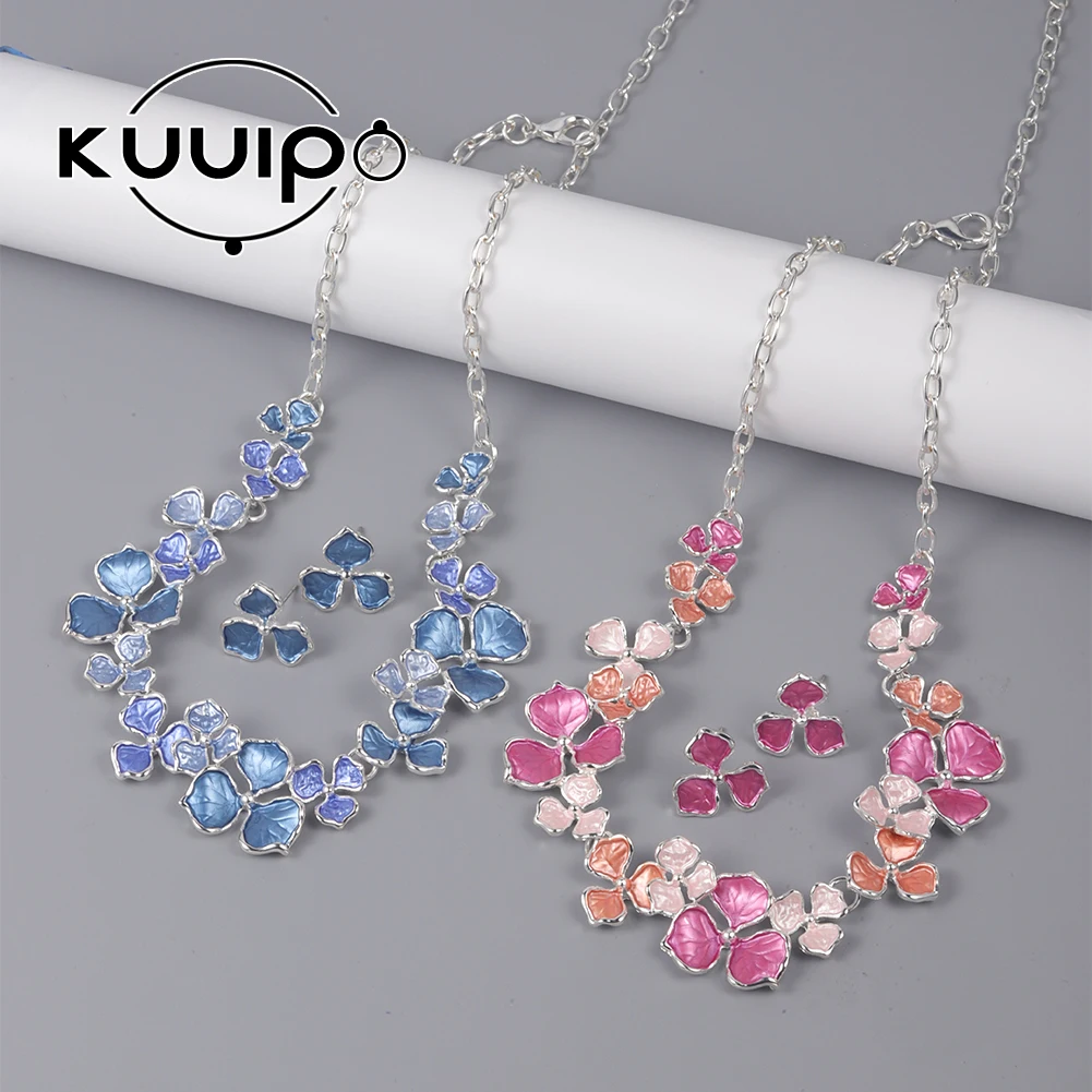 

Kuuipo Streetwear Necklaces Cute Flower Chains Vintage Bohemia Israel Party Chain Aesthetic Chokers Gift Necklace for Women's