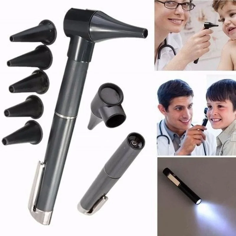 

1 Set Medical Diagnostic Ear Light Otoscope Magnifying Clinical Ear Light Tool Set Cleane Tools Ear Protect Care Pen Nose