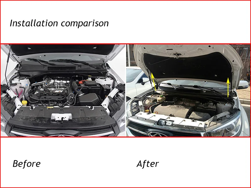Для Chery Tiggo 3 2014-2022 автомобильный Стайлинг ремонт крышки капота Газовый