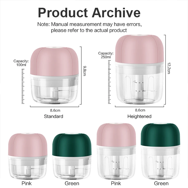 electric food chopper garlic crusher meat grinder mini garlic press vegetable chopper masher machine usb kitchen gadgets free global shipping