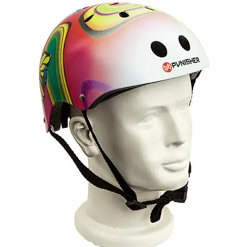 

Butterfly Jive Pink and White Adjustable All-Sport Skate-Style Helmet, Medium