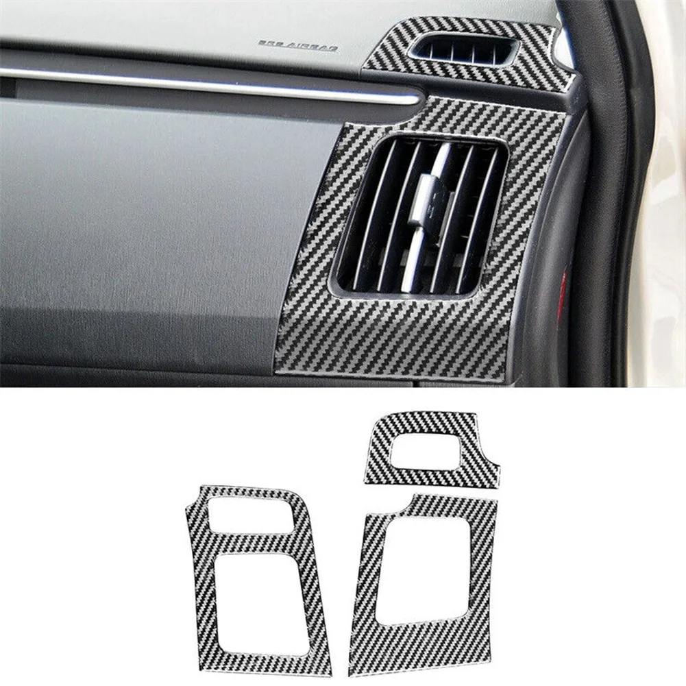

Крышка из углеродного волокна для Toyota Prius 2009-2015, крышка для выхода кондиционера, внутренняя наклейка, аксессуары