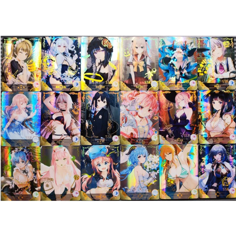 

Goddess Story Kotori Minami Kitagawa Marin Inui Sajuna SR Flash card ACG Sexy Kawaii Anime Game Collection Cards Gift Toys