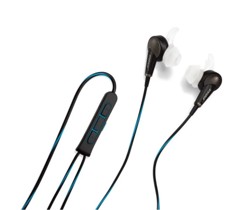 original bose quietcomfort 20 qc20 in ear noise cancelling earphones deep bass sport headset with mic for ipodiphoneandroid free global shipping