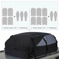 car cargo roof luggage bag universal suv rooftop luggage carrier storage bag travel camping waterproof cargo storage cube bag